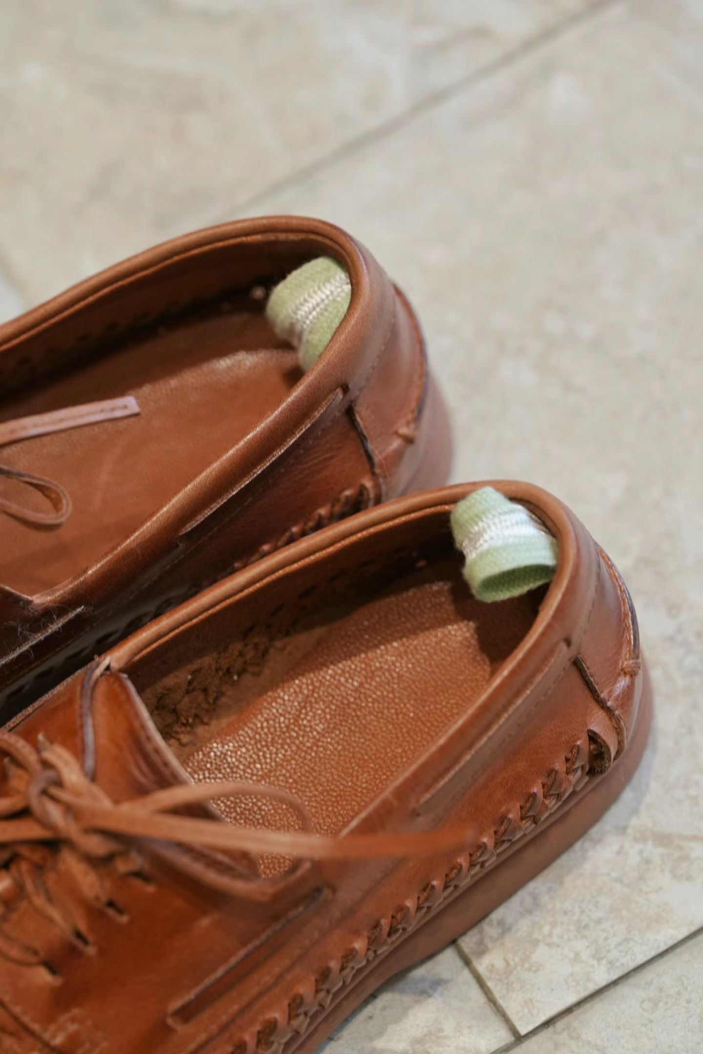 Woven Leather Tassel Loafers