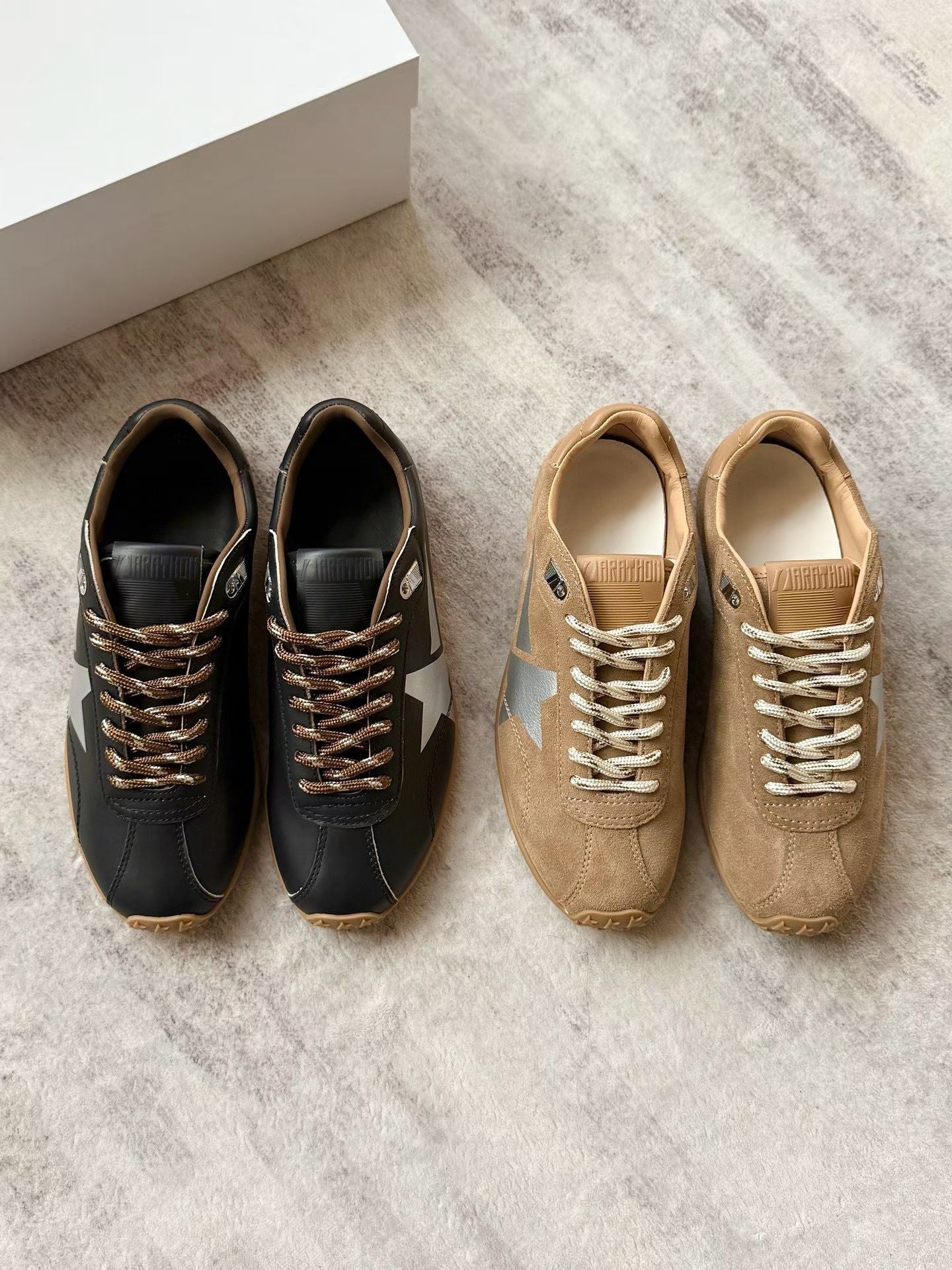 Vintage Star Leather Sneakers