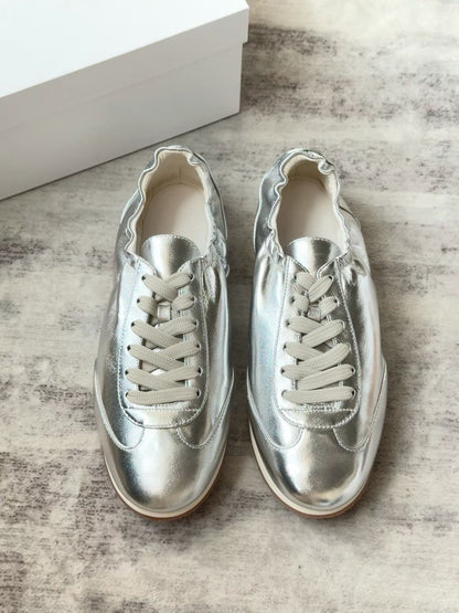 Minimalist Leather Ballet Sneakers