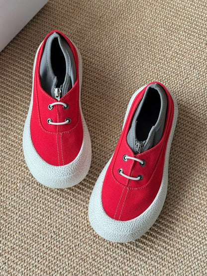 Canvas Platform Sneakers