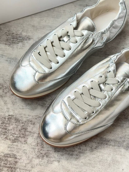 Minimalist Leather Ballet Sneakers