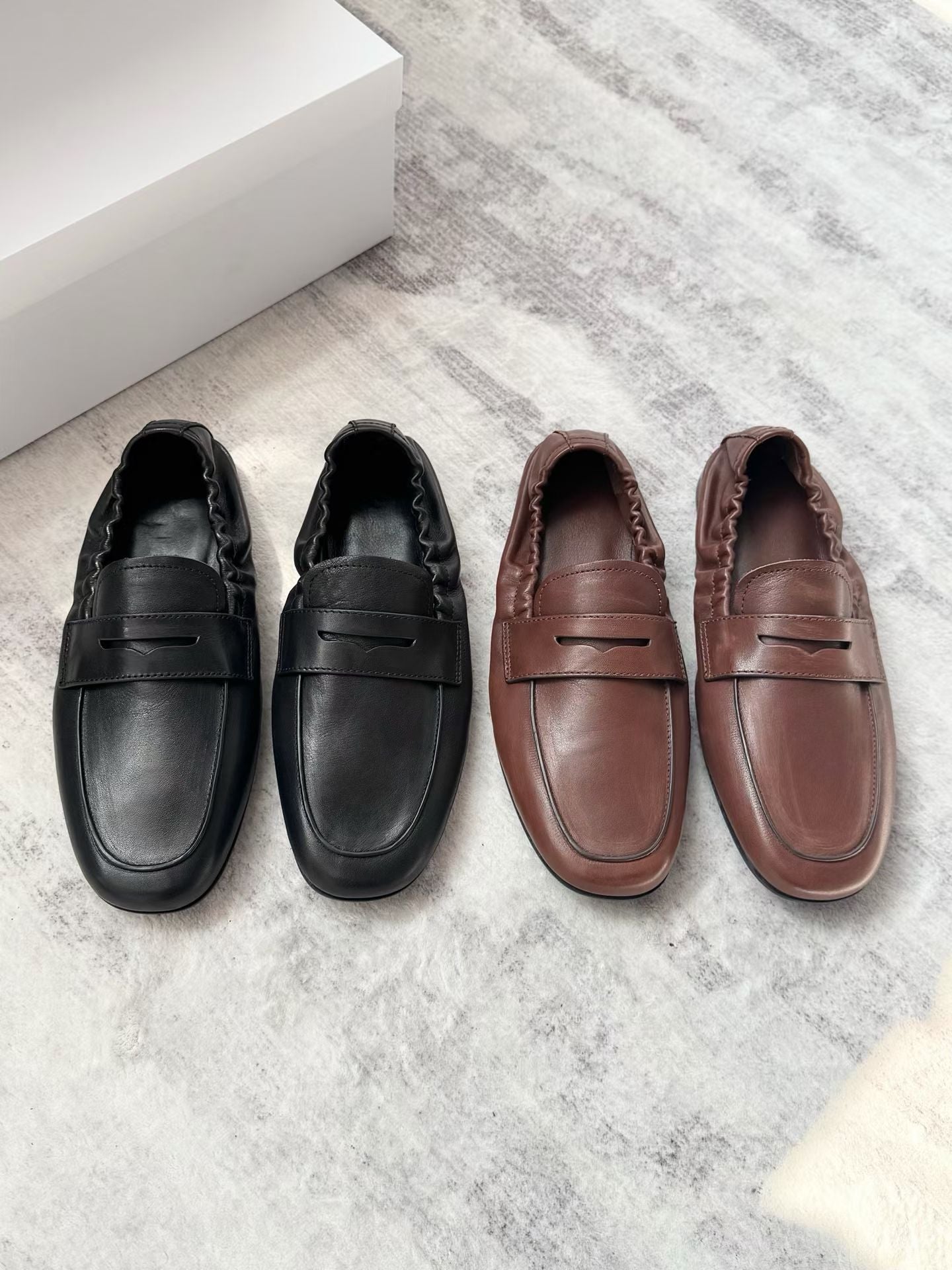 Vintage Leather Penny Loafers