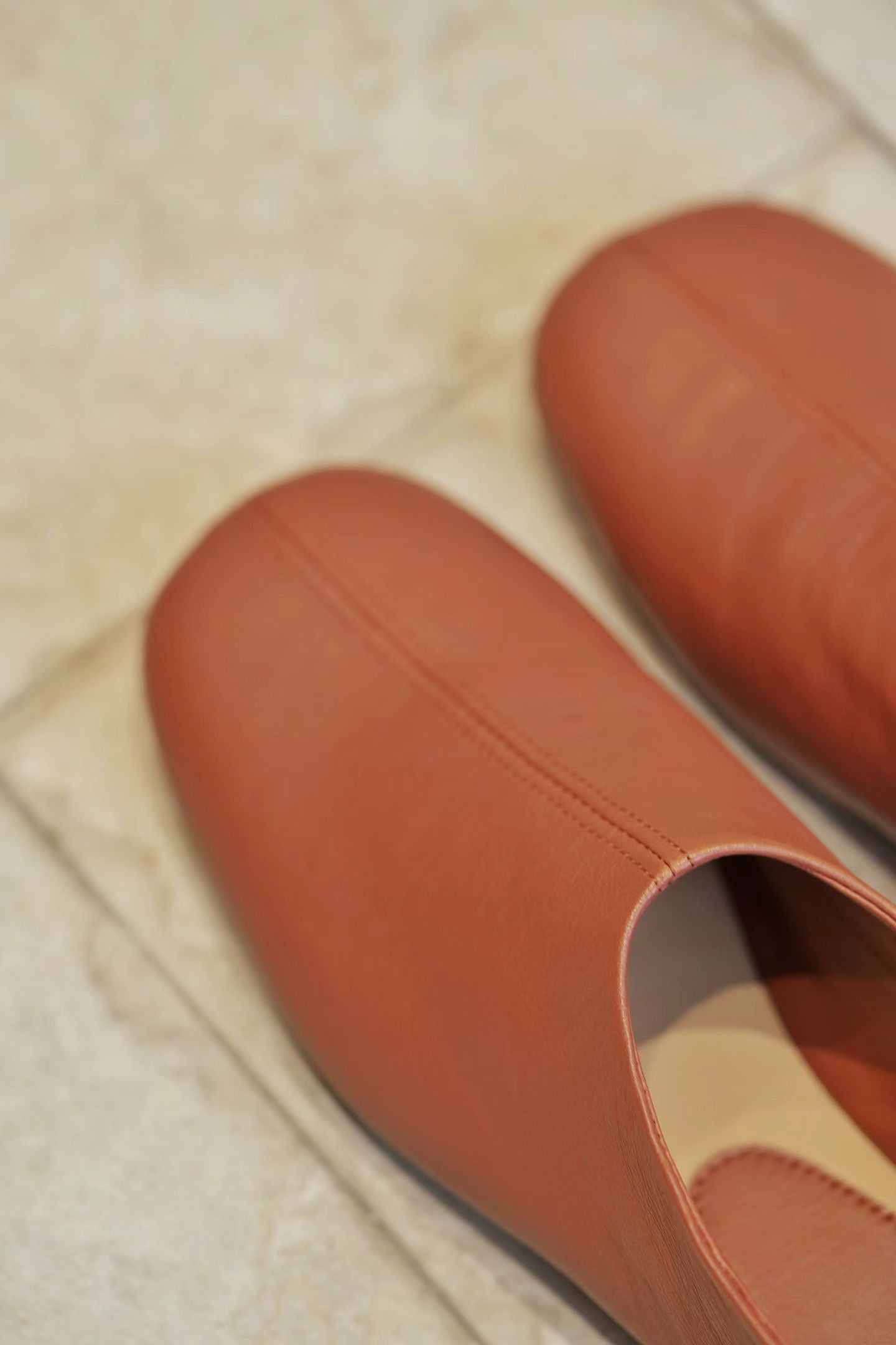 Minimalist Soft Leather Slip-On Flats