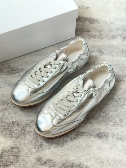 Minimalist Leather Ballet Sneakers