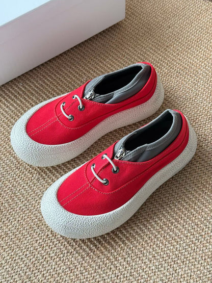 Canvas Platform Sneakers