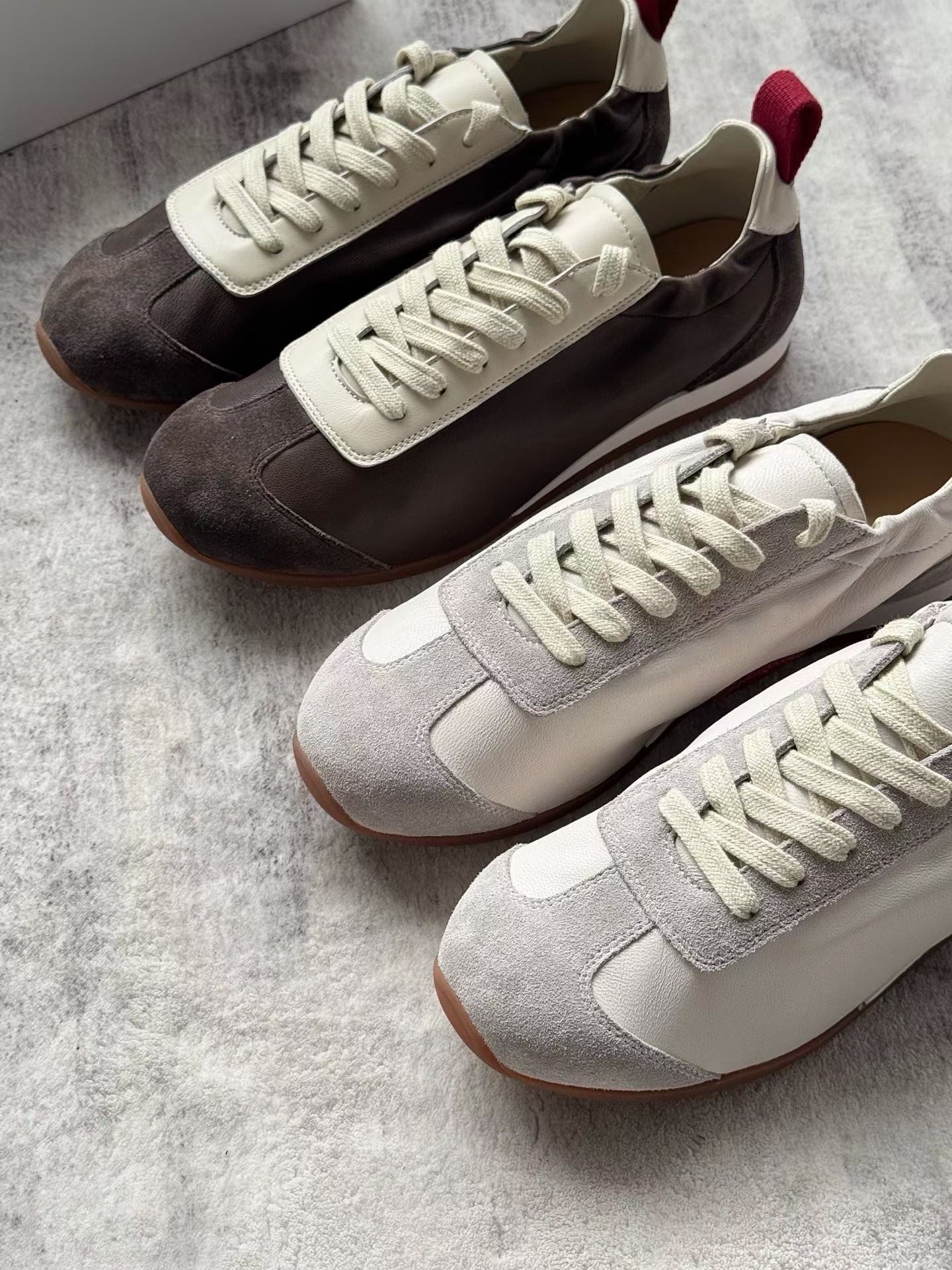 Suede Leather Retro Sneakers