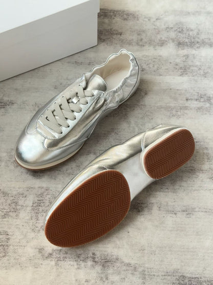 Minimalist Leather Ballet Sneakers