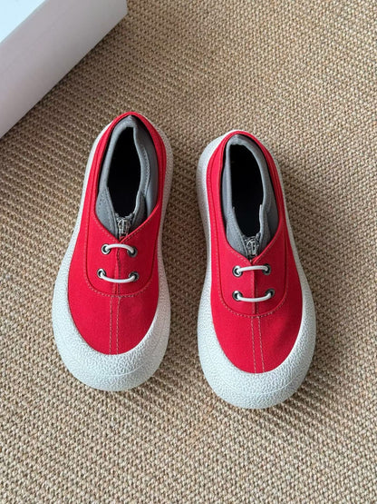 Canvas Platform Sneakers