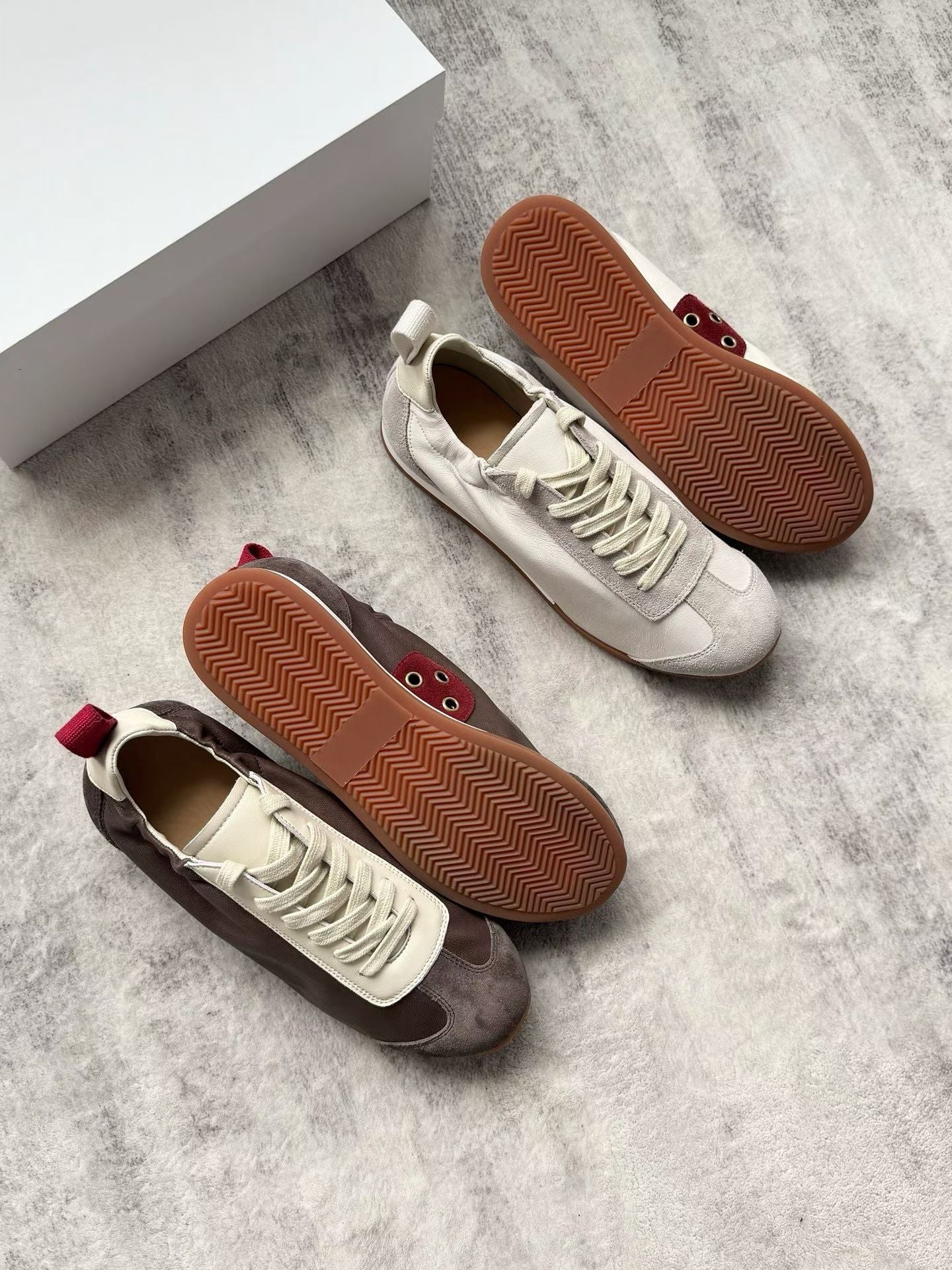 Suede Leather Retro Sneakers