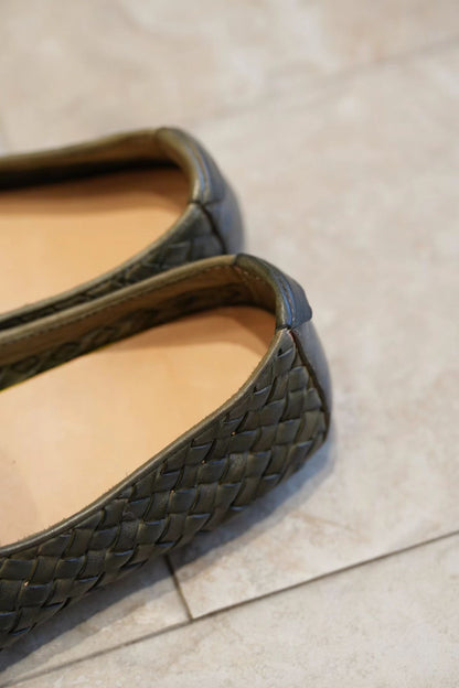 Handwoven Leather Slip-On Loafers