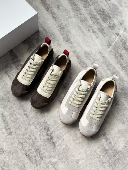 Suede Leather Retro Sneakers