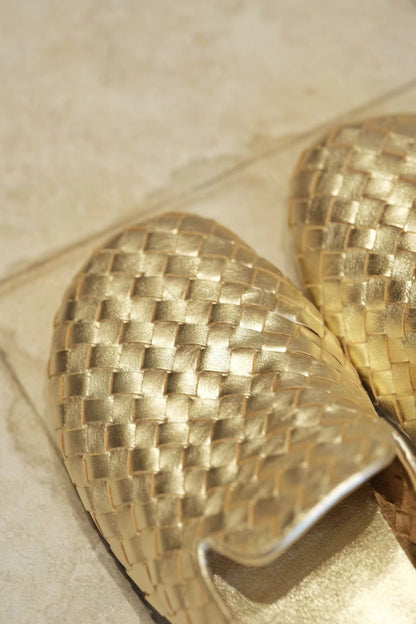 Handwoven Leather Slip-On Loafers