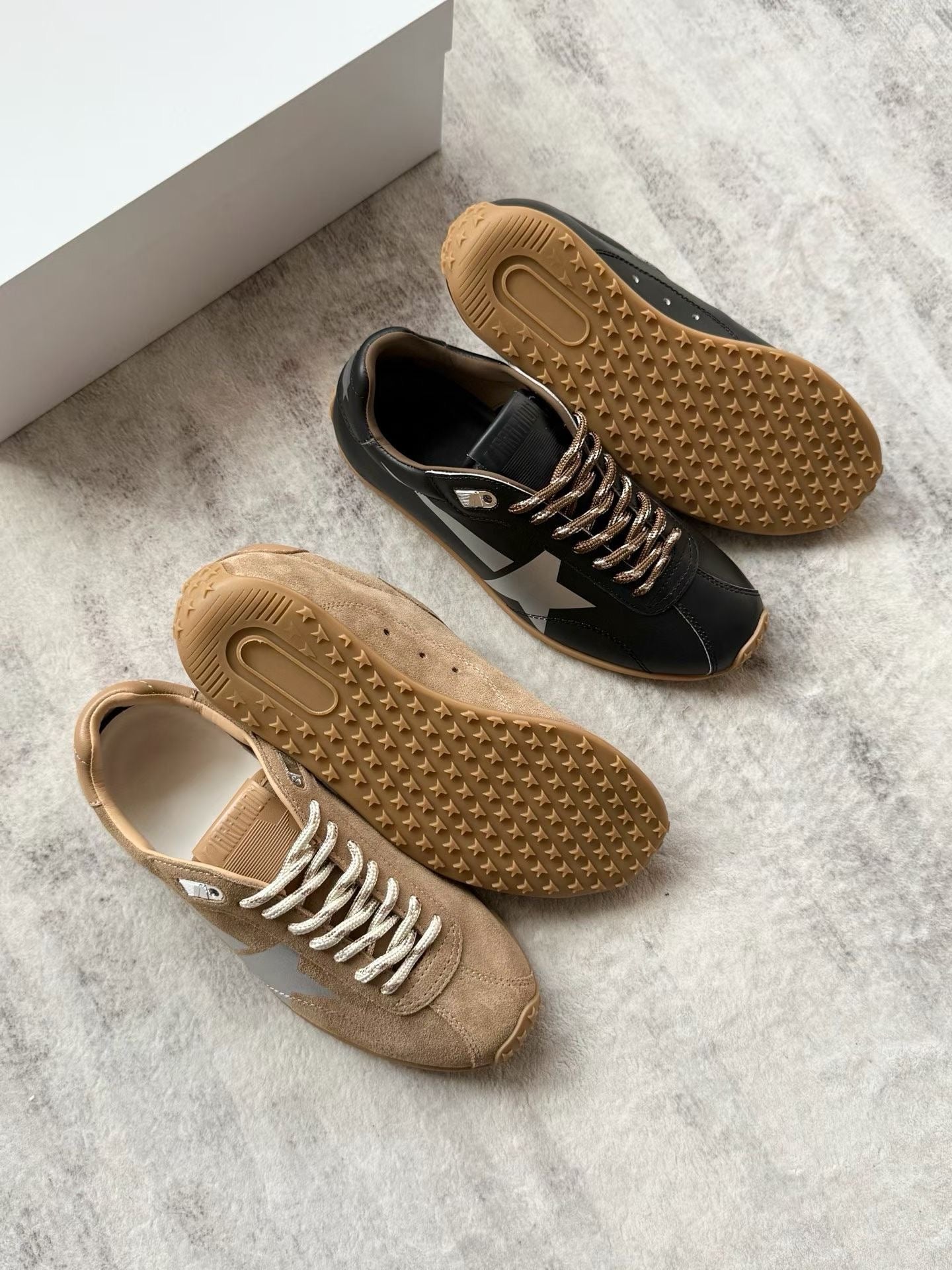 Vintage Star Leather Sneakers
