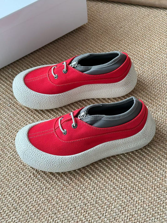 Canvas Platform Sneakers