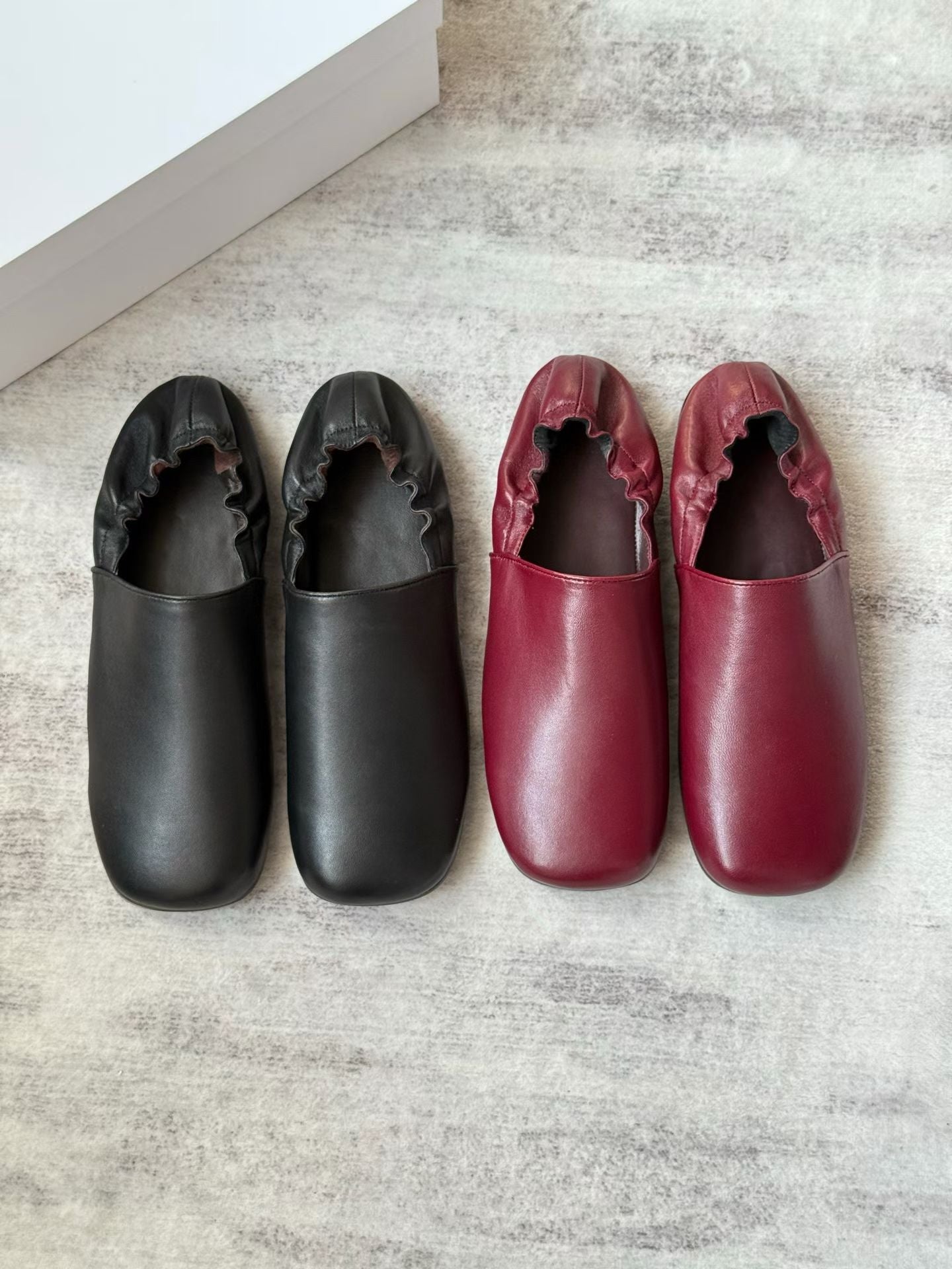 Soft Leather Slip-On Flats